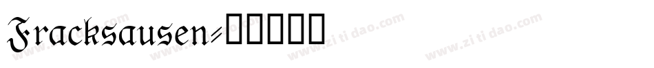 Fracksausen字体转换