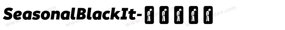 SeasonalBlackIt字体转换