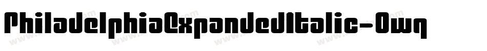 PhiladelphiaExpandedItalic-0wqv字体转换 PhiladelphiaExpandedItalic-0wqv字体转换
