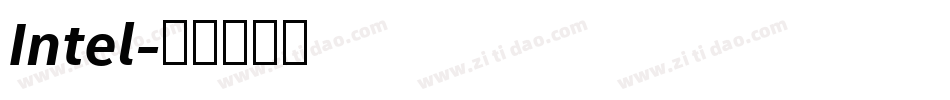 Intel字体转换