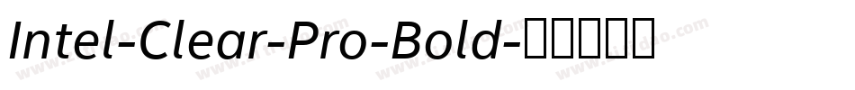 Intel-Clear-Pro-Bold字体转换