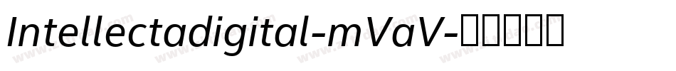 Intellectadigital-mVaV字体转换