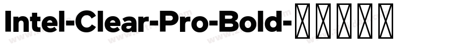 Intel-Clear-Pro-Bold字体转换