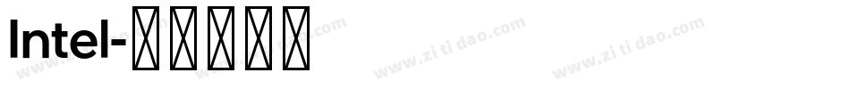 Intel字体转换