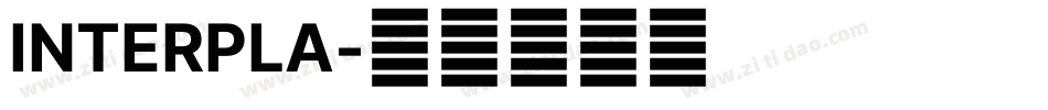INTERPLA字体转换