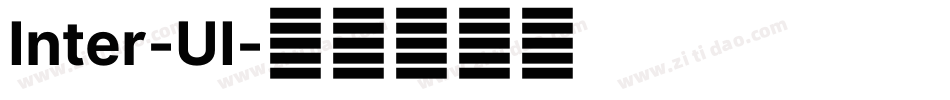 Inter-UI字体转换