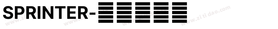 SPRINTER字体转换