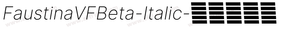 FaustinaVFBeta-Italic字体转换
