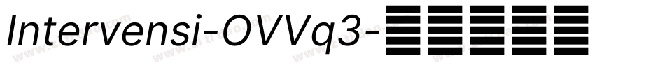 Intervensi-OVVq3字体转换
