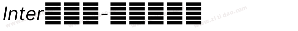 Inter生成器字体转换