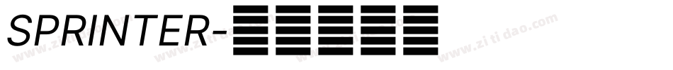 SPRINTER字体转换