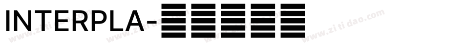 INTERPLA字体转换