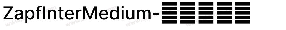 ZapfInterMedium字体转换