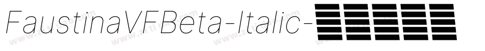 FaustinaVFBeta-Italic字体转换