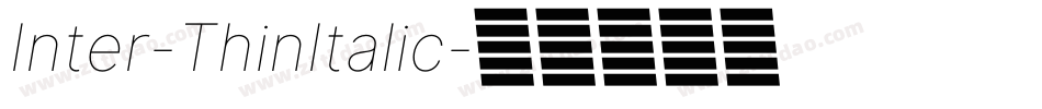 Inter-ThinItalic字体转换