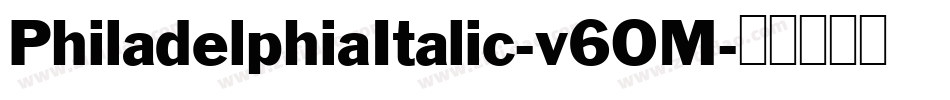 PhiladelphiaItalic-v6OM字体转换