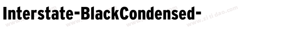 Interstate-BlackCondensed字体转换