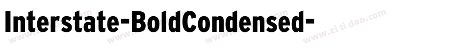 Interstate-BoldCondensed字体转换