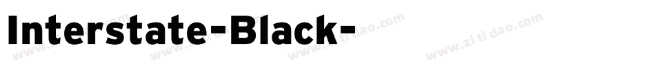Interstate-Black字体转换