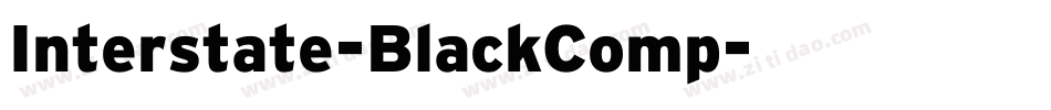 Interstate-BlackComp字体转换