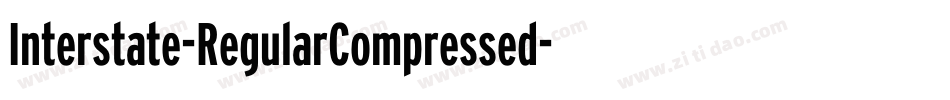 Interstate-RegularCompressed字体转换