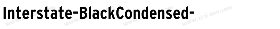 Interstate-BlackCondensed字体转换