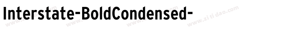 Interstate-BoldCondensed字体转换
