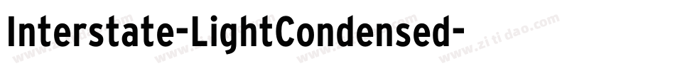 Interstate-LightCondensed字体转换