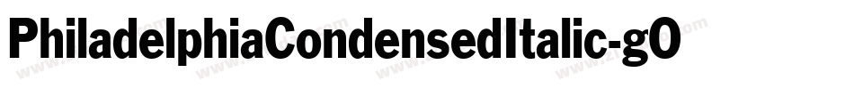 PhiladelphiaCondensedItalic-gO5q字体转换 PhiladelphiaCondensedItalic-gO5q字体转换