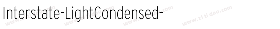 Interstate-LightCondensed字体转换