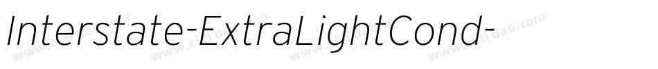Interstate-ExtraLightCond字体转换