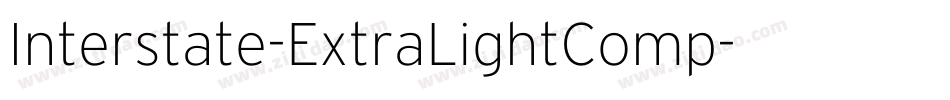 Interstate-ExtraLightComp字体转换