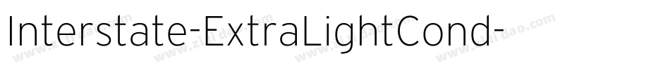 Interstate-ExtraLightCond字体转换