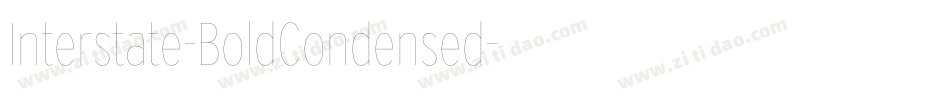 Interstate-BoldCondensed字体转换