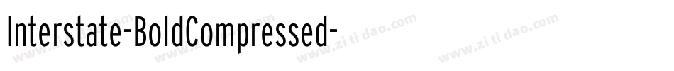 Interstate-BoldCompressed字体转换