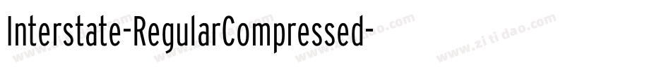 Interstate-RegularCompressed字体转换