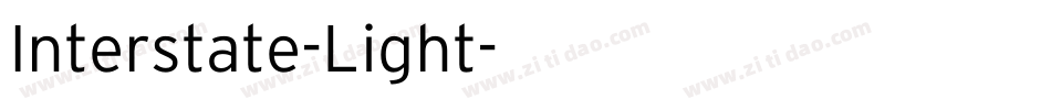 Interstate-Light字体转换