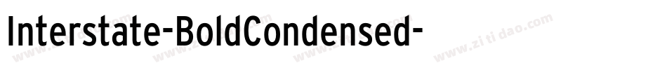 Interstate-BoldCondensed字体转换