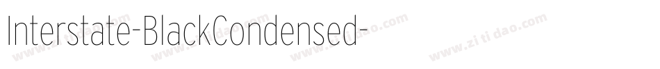 Interstate-BlackCondensed字体转换