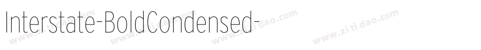 Interstate-BoldCondensed字体转换