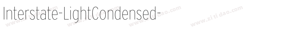 Interstate-LightCondensed字体转换