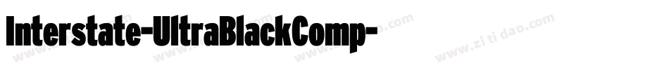 Interstate-UltraBlackComp字体转换