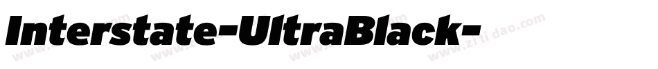 Interstate-UltraBlack字体转换