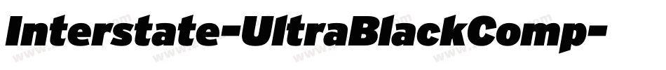 Interstate-UltraBlackComp字体转换
