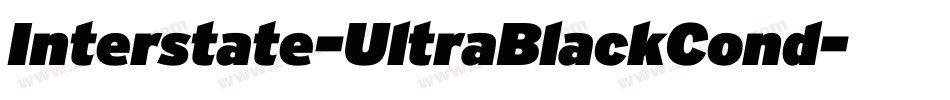 Interstate-UltraBlackCond字体转换