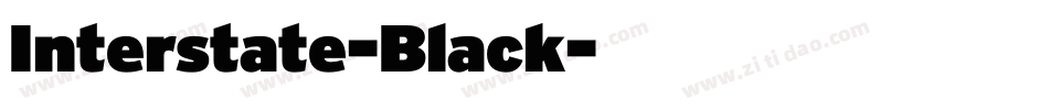 Interstate-Black字体转换