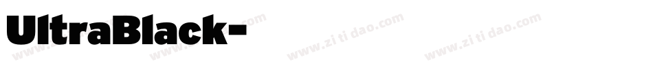 UltraBlack字体转换