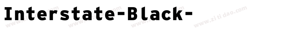 Interstate-Black字体转换