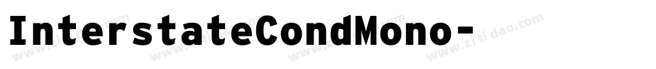 InterstateCondMono字体转换