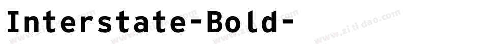 Interstate-Bold字体转换